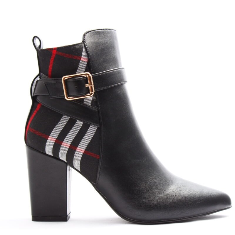 Botines con hebilla con tacón