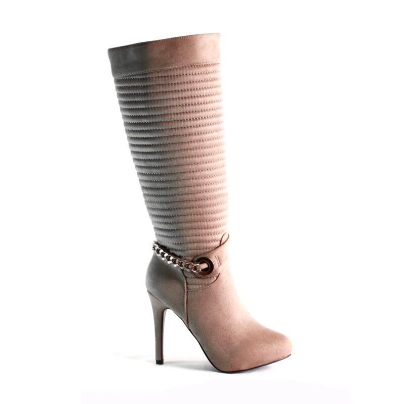 Botas con cadena con tacón