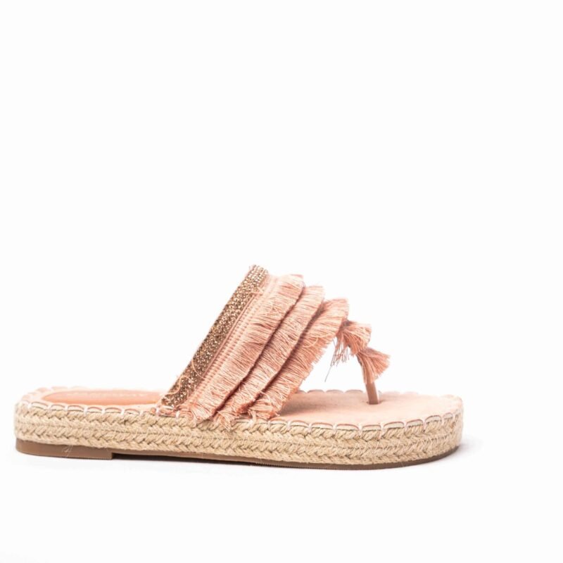 Chanclas planas con cristales