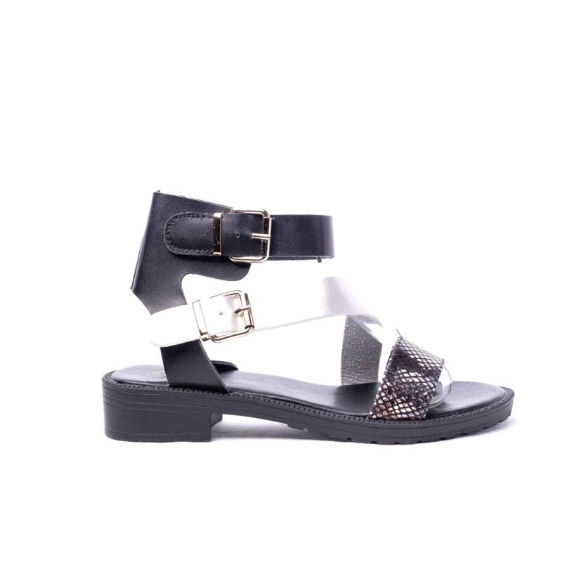 Sandalias planas con dos tiras