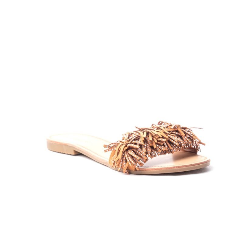 Chanclas planas con cristales